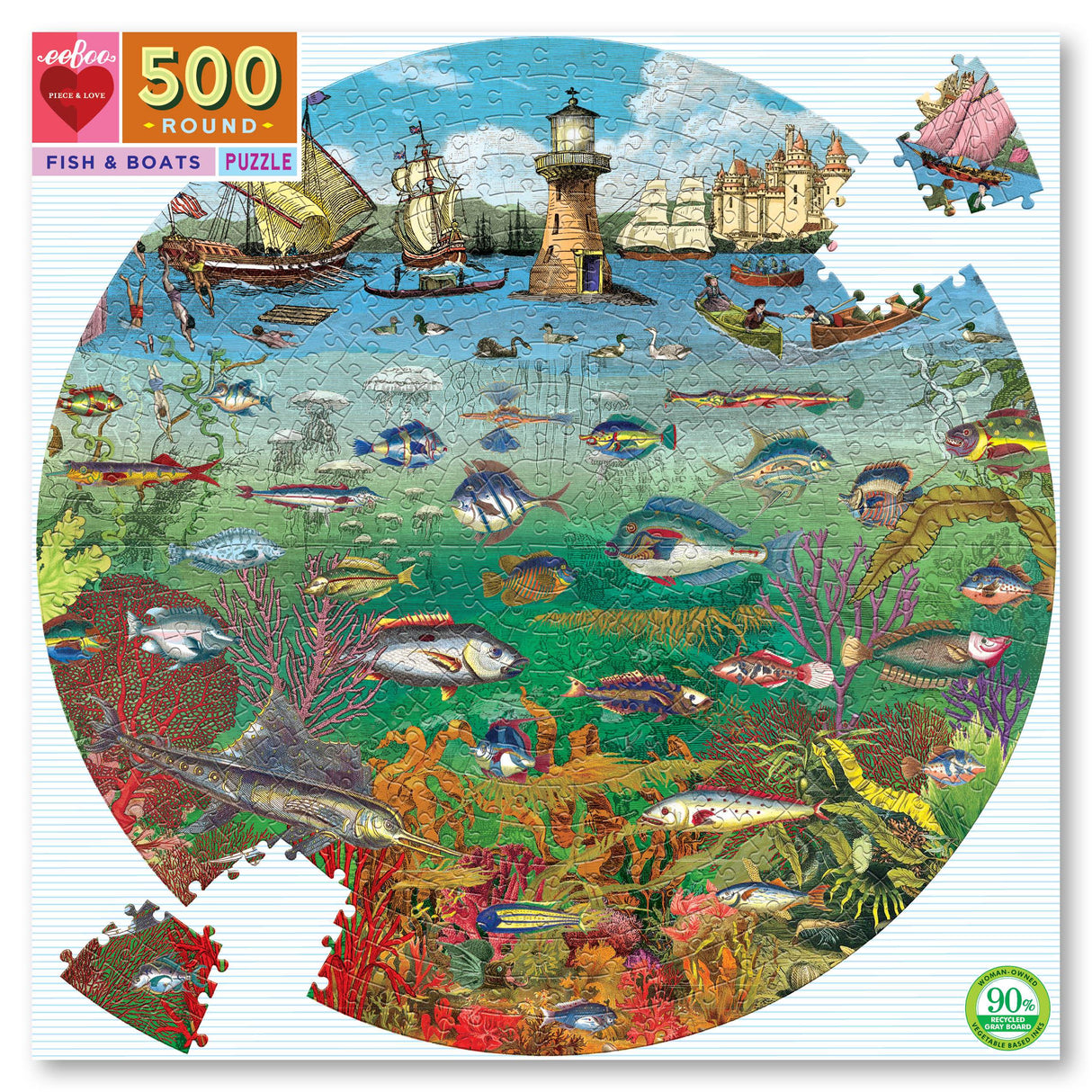 Fish & Boats 500 Pc