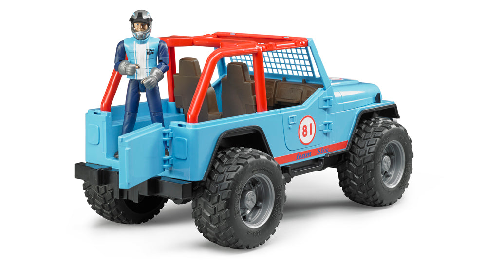 Bruder Jeep Cross Country Racer w/ Driver - Blue