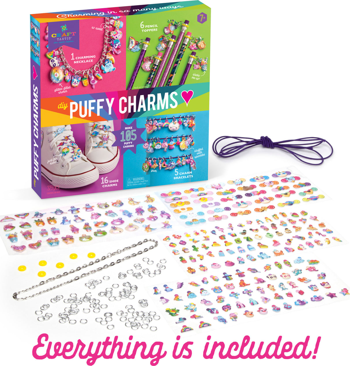 Craft-tastic DIY Puffy Charms Craft Kit