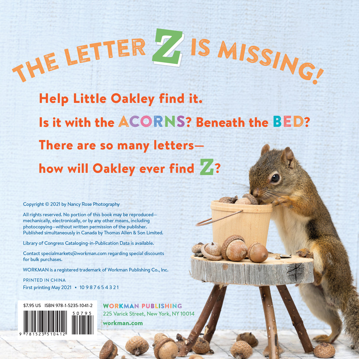 Oakley the Squirrel: The Search for Z: A Nutty Alphabet Book