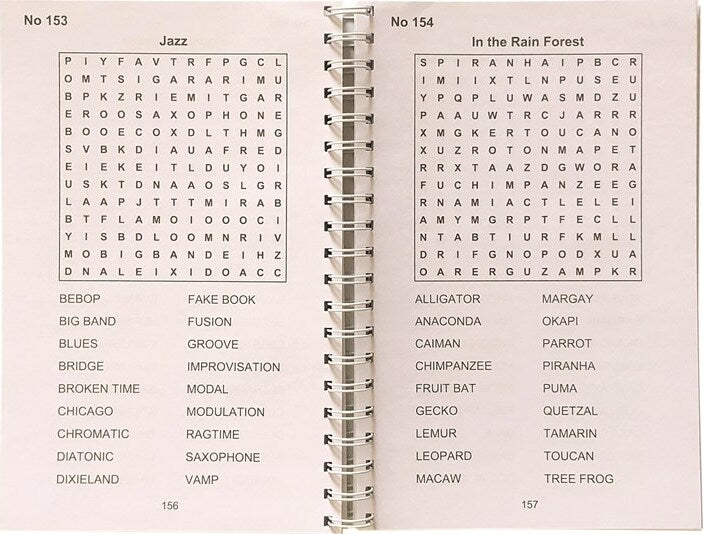 Large Print Word Search Puzzles