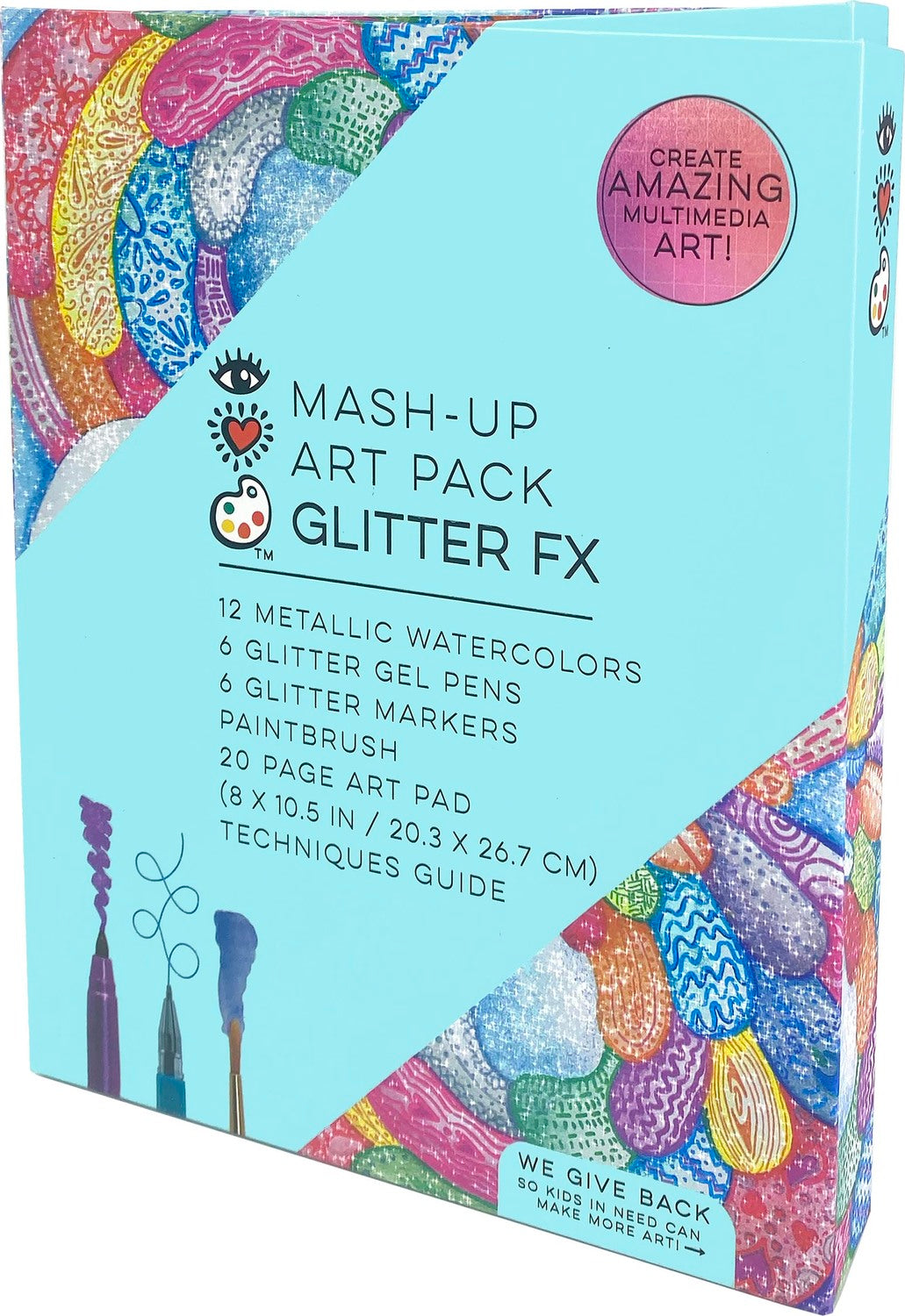 Iheartart Mash-up Art Pack Glitter Fx All In One Art Portfolio Set
