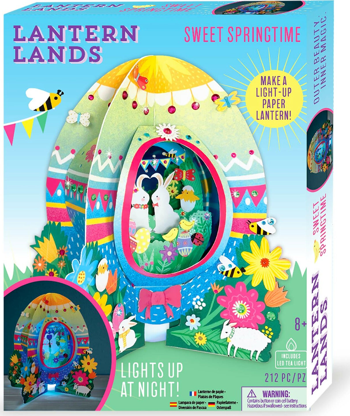 Lantern Lands Sweet Springtime Light Up 3d Paper Lantern Craft Kit