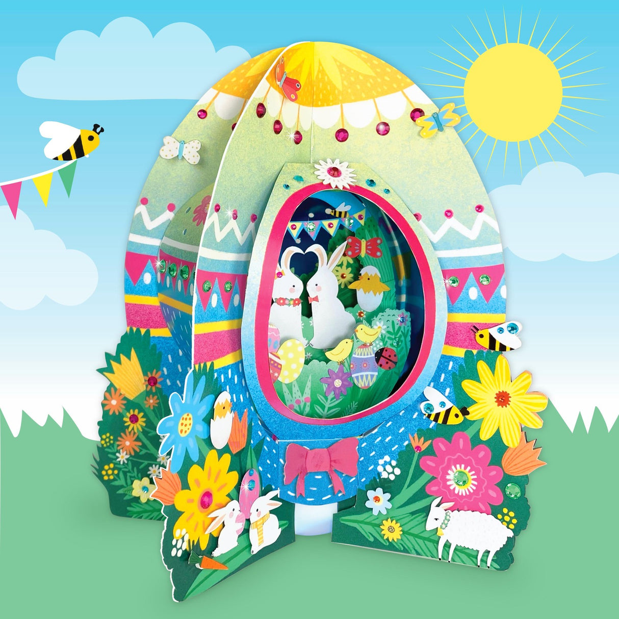 Lantern Lands Sweet Springtime Light Up 3d Paper Lantern Craft Kit