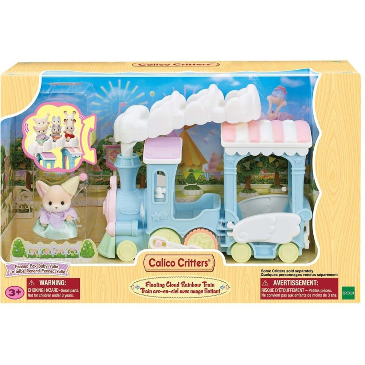 Calico Critters Floating Cloud Rainbow Train