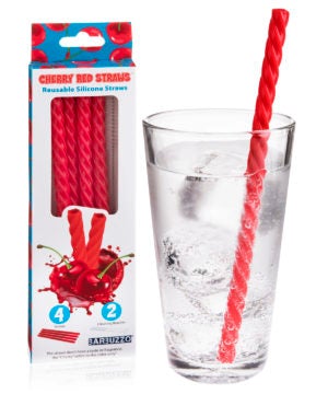 Cherry Red Reusable Straws