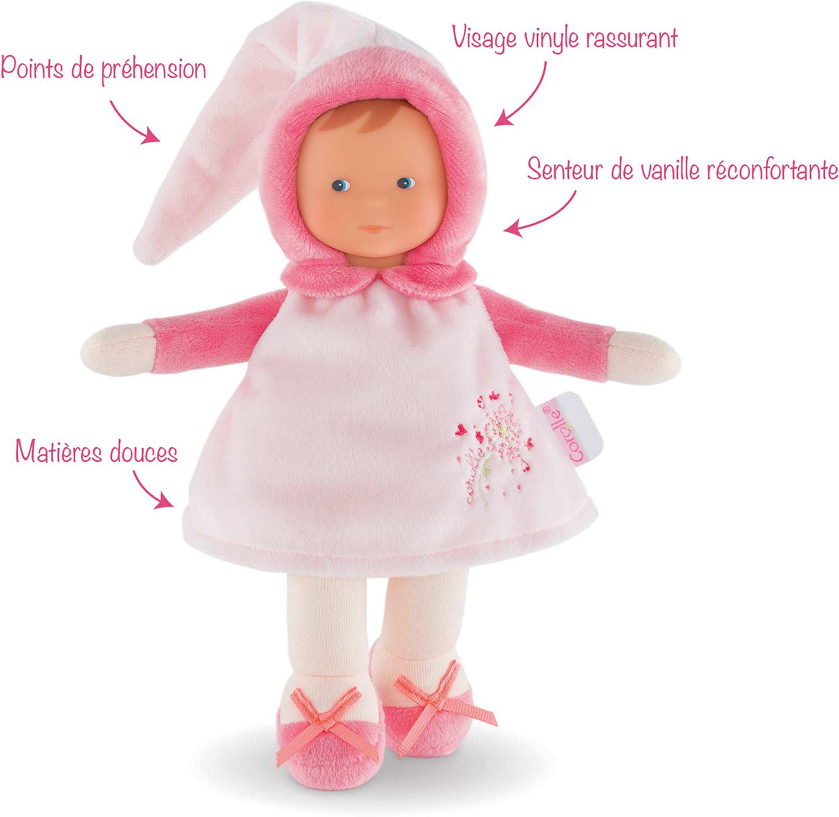 Miss Pink Cotton Flower Doll
