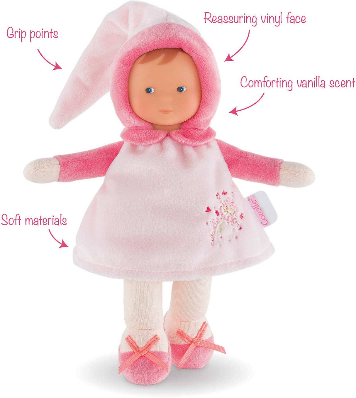 Miss Pink Cotton Flower Doll