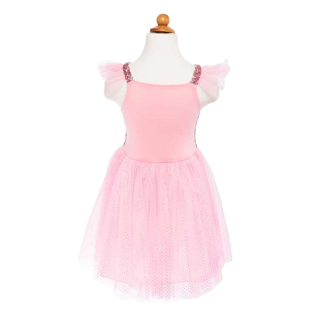 Pink Sequins Butterfly Dress & Wings