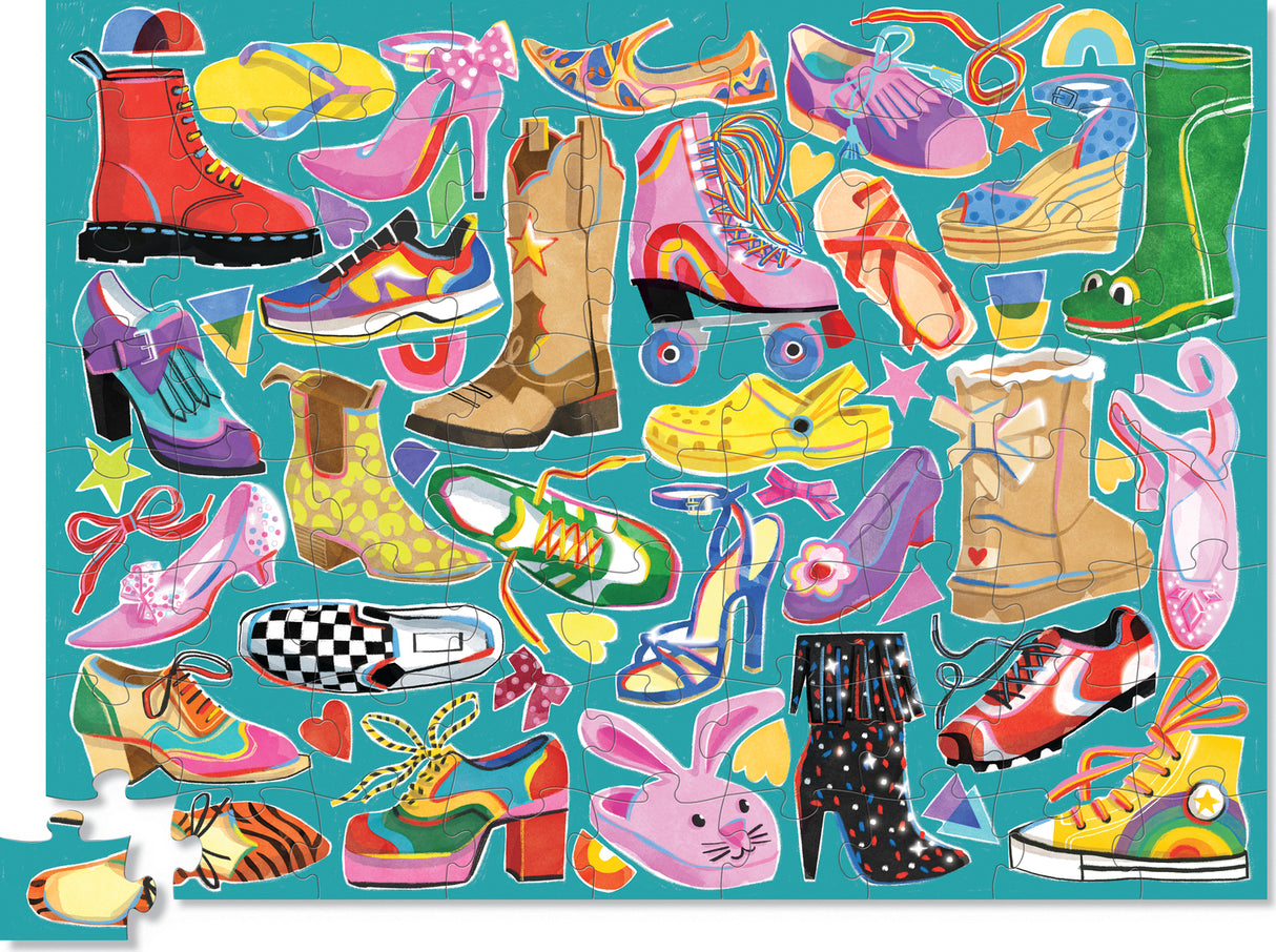 72- pc Round Box Puzzle - Kool Kicks