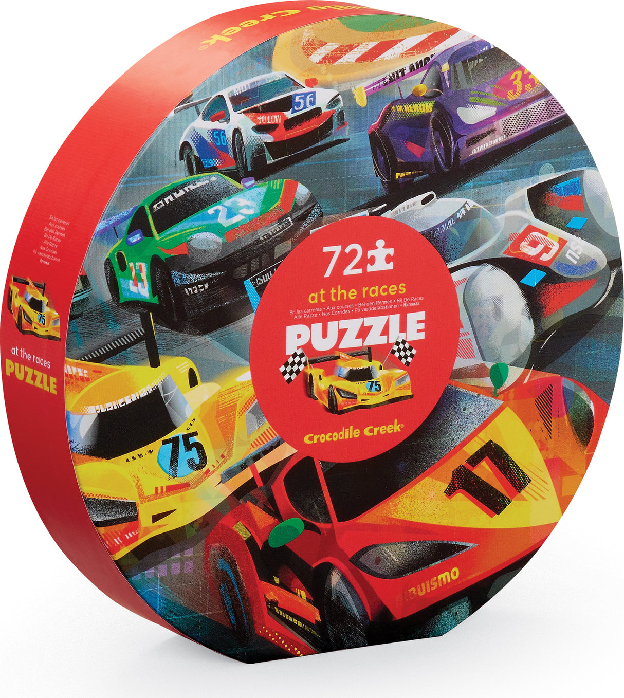 72-pc Round Box Puzzle - At the Races