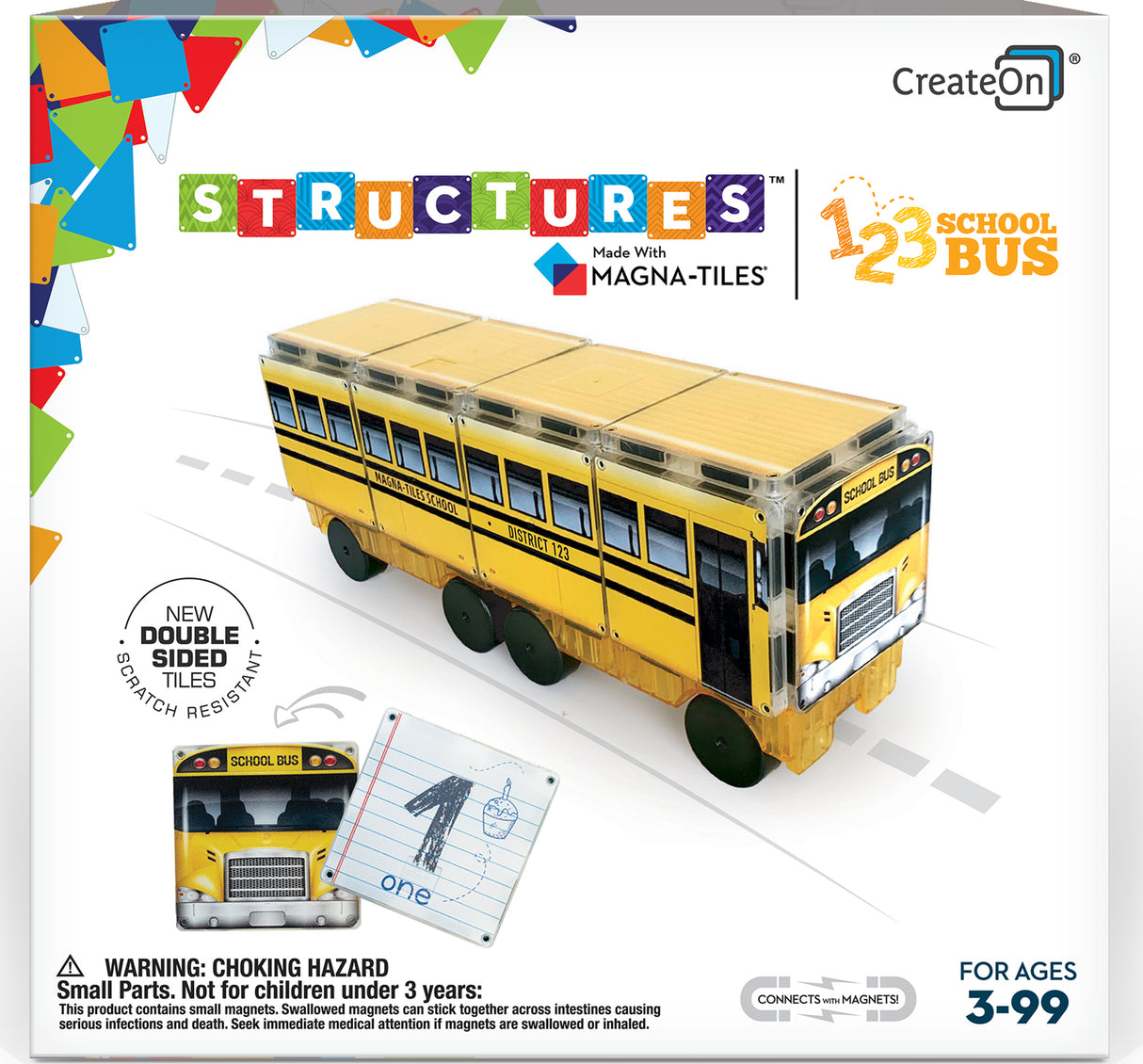 Magna-tiles Structures 123 School Bus
