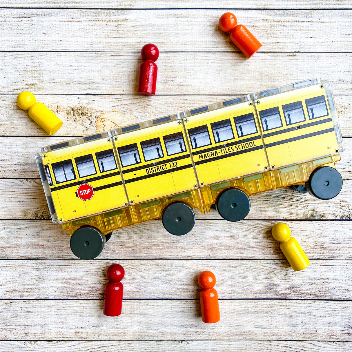 Magna-tiles Structures 123 School Bus