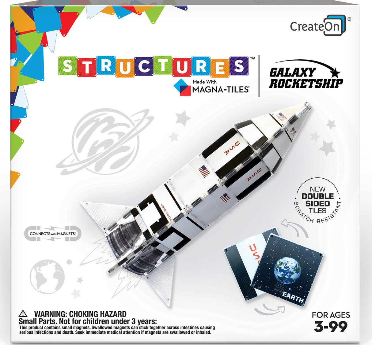 Magna-tiles Structures Galaxy Rocket