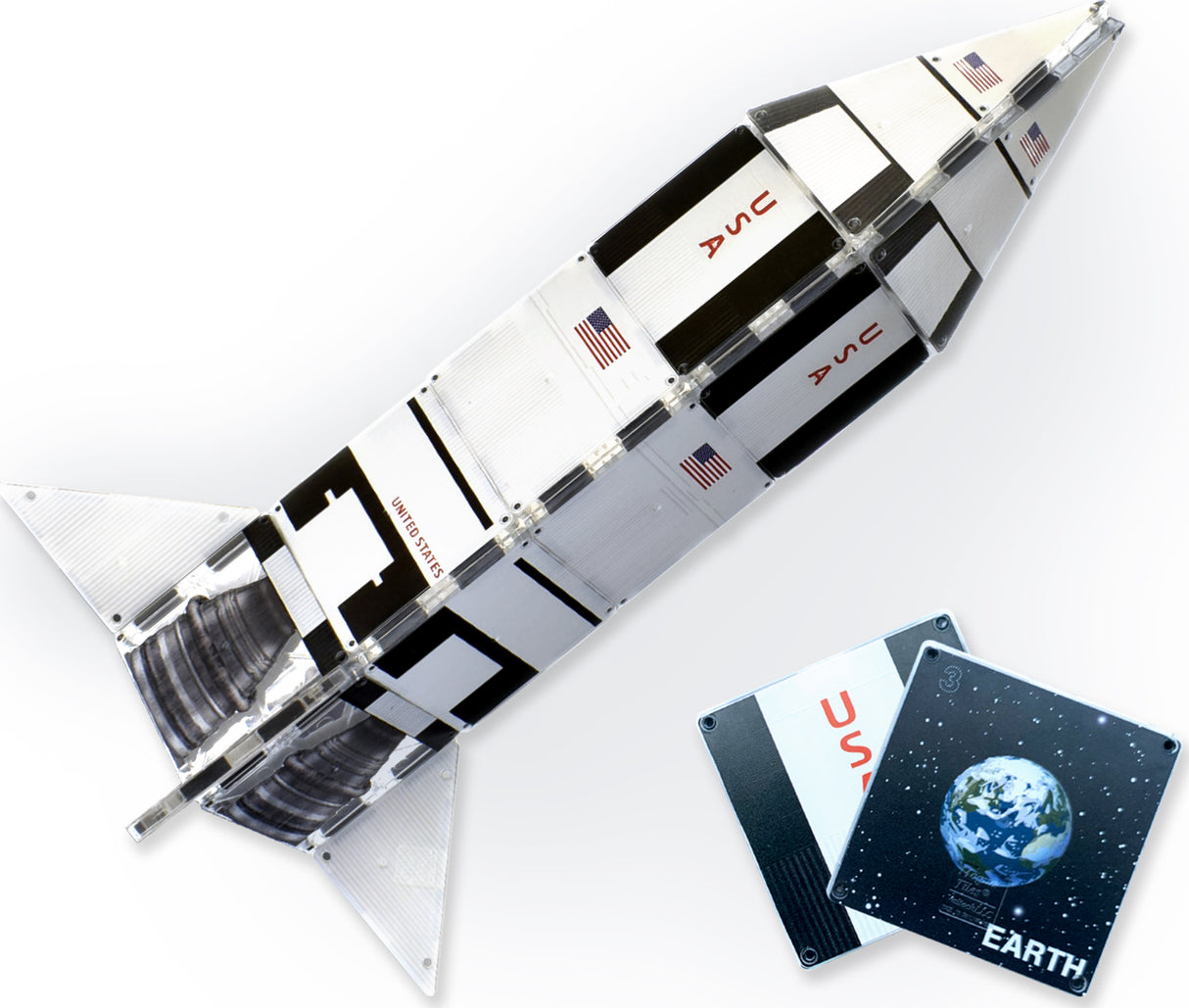 Magna-tiles Structures Galaxy Rocket