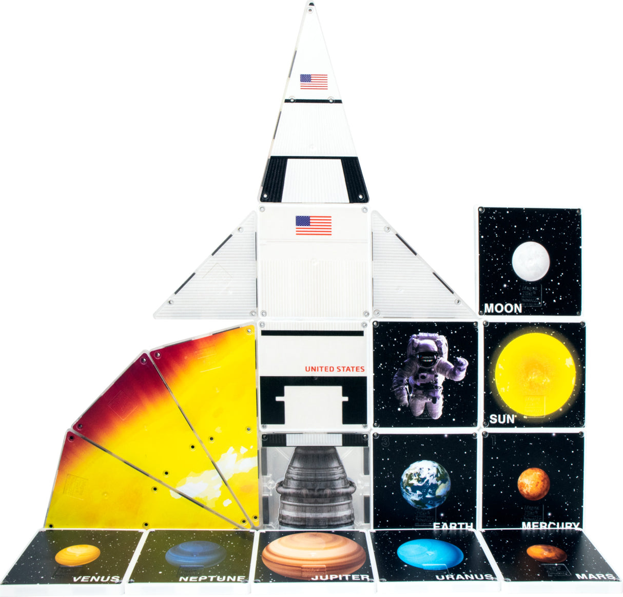Magna-tiles Structures Galaxy Rocket