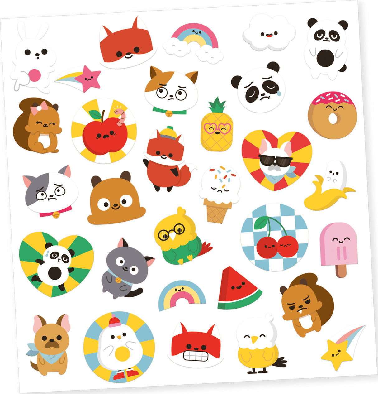 Djeco Emoji Lenticular Changing Stickers