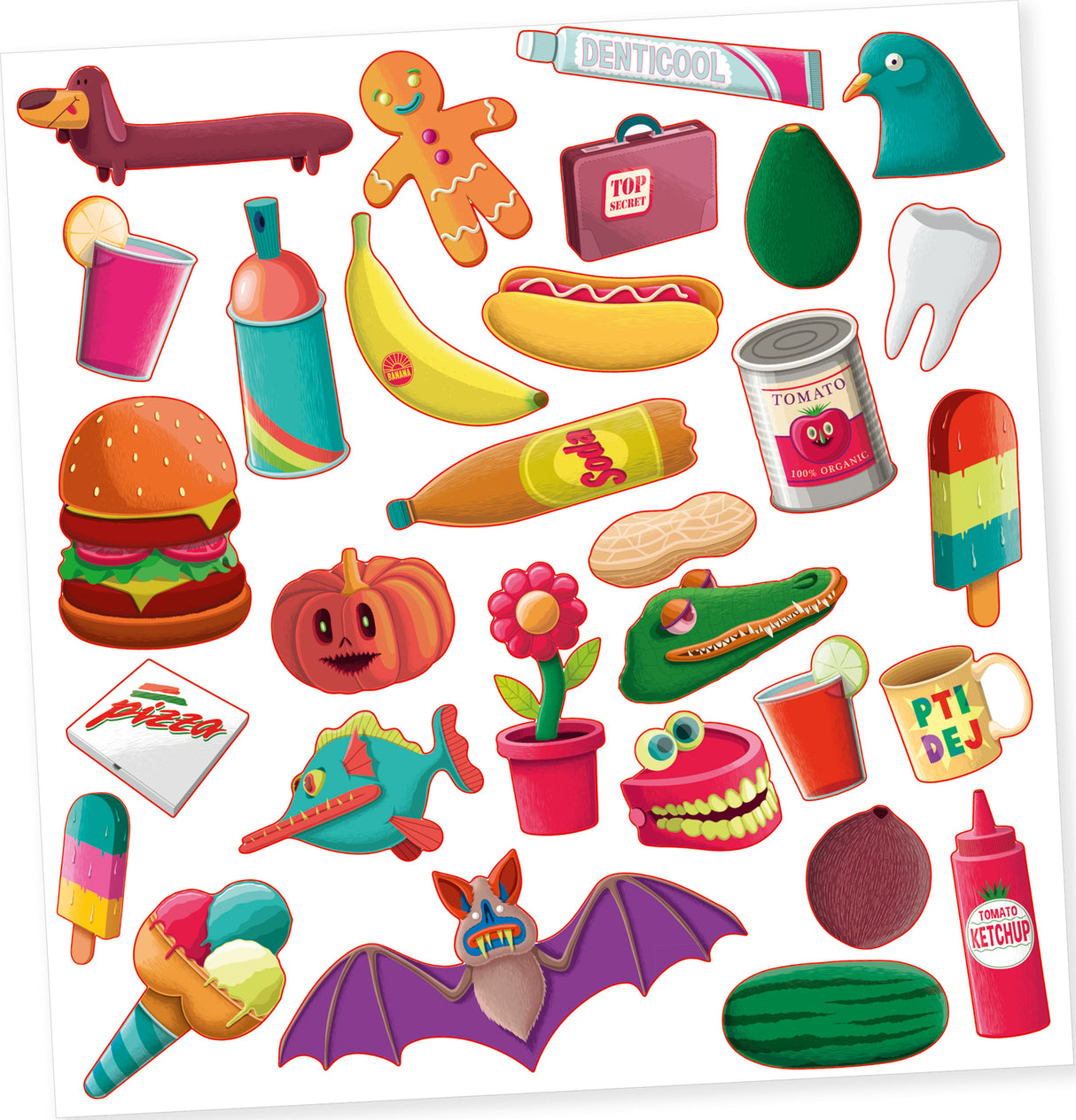 Djeco Rayons X Lenticular Changing Stickers