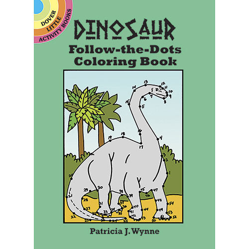 Dinosaur Follow-the-Dots Coloring Book