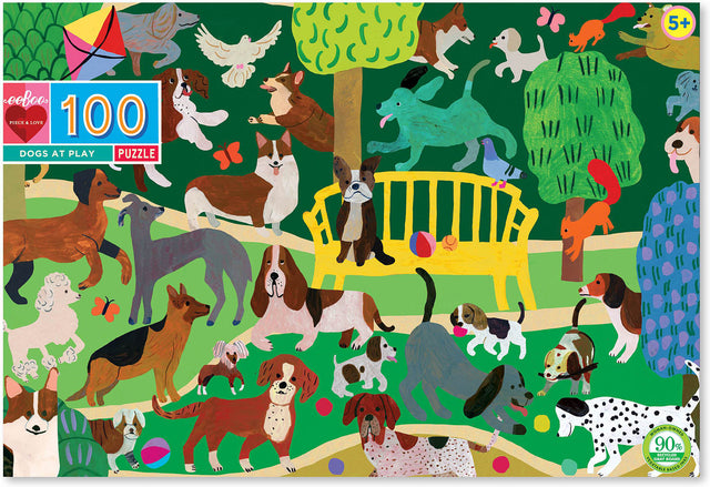 Dogs At Play 100 Piece Puzzle