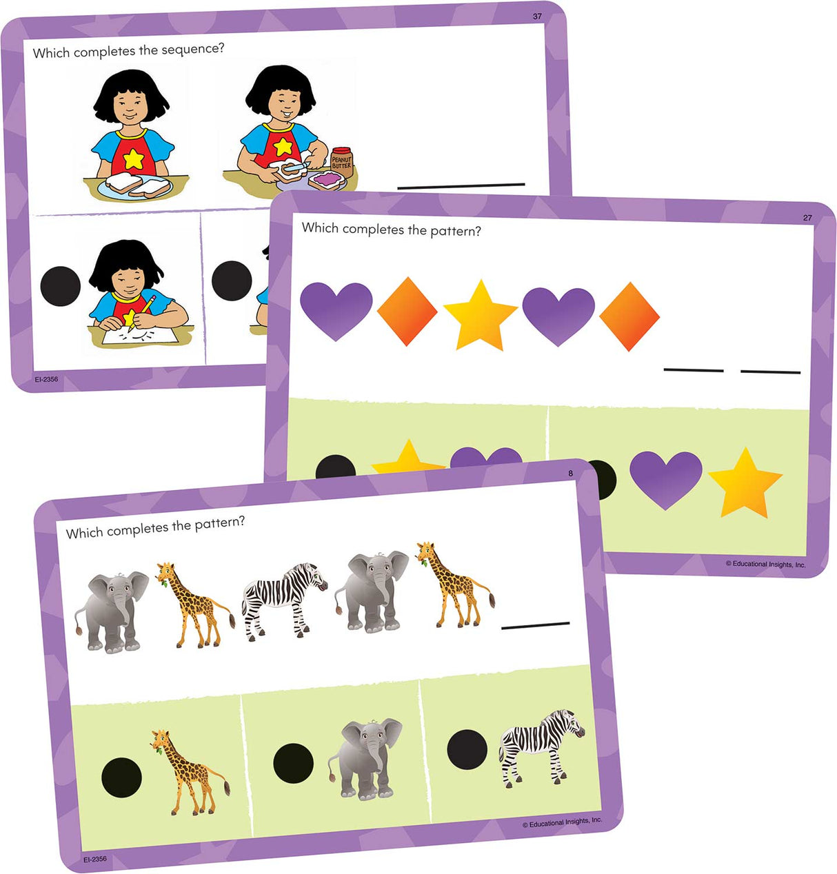 Hot Dots Jr. Card Set - Patterns & Sequencing
