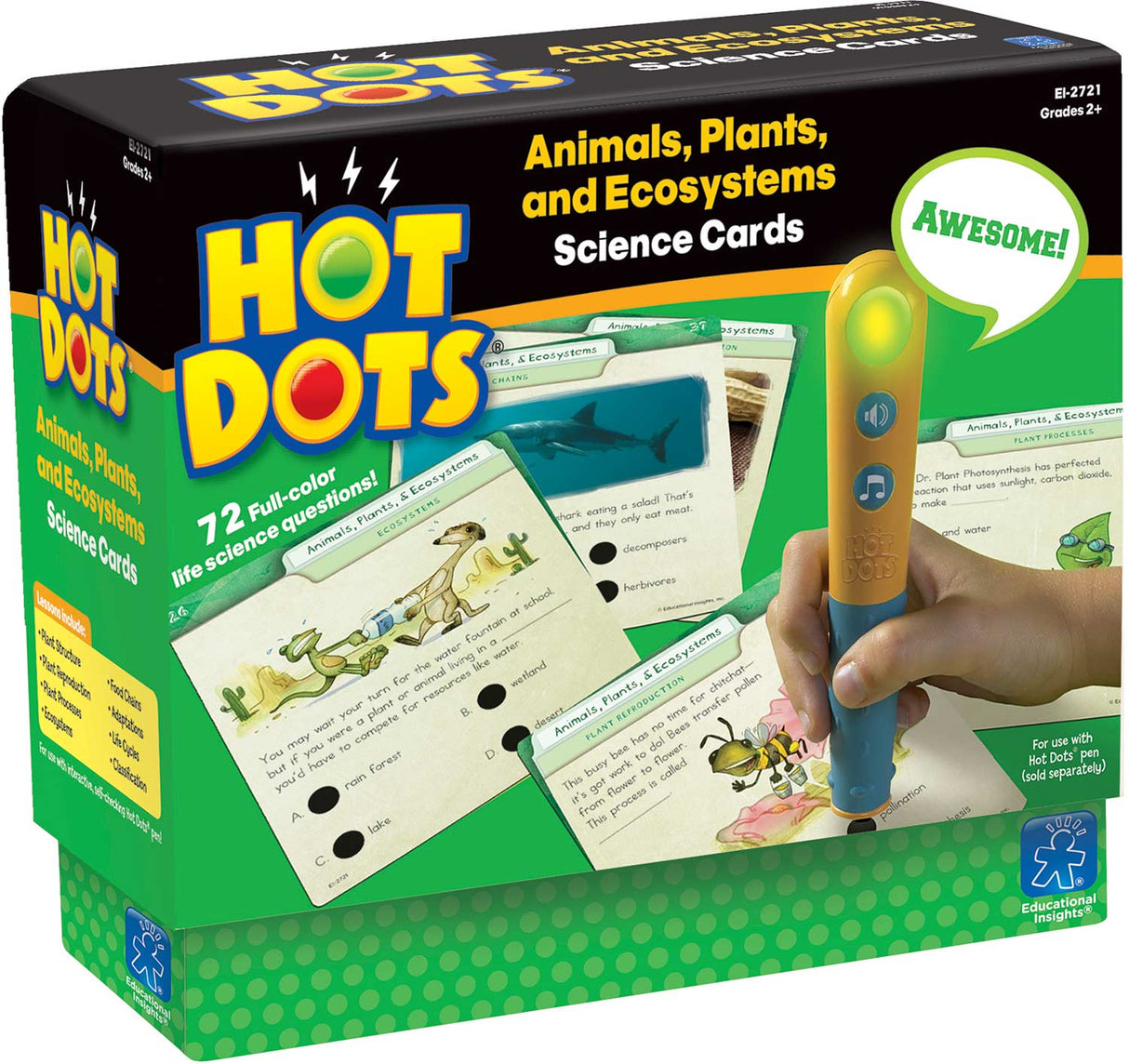 Hot Dots Science Cards Animals, Plants, And Ecosystems