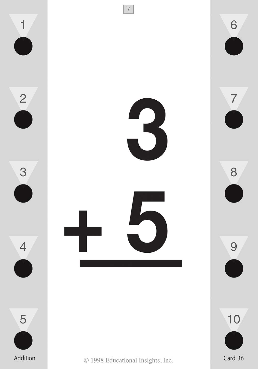 Hot Dots Math Flash Cards - Addition