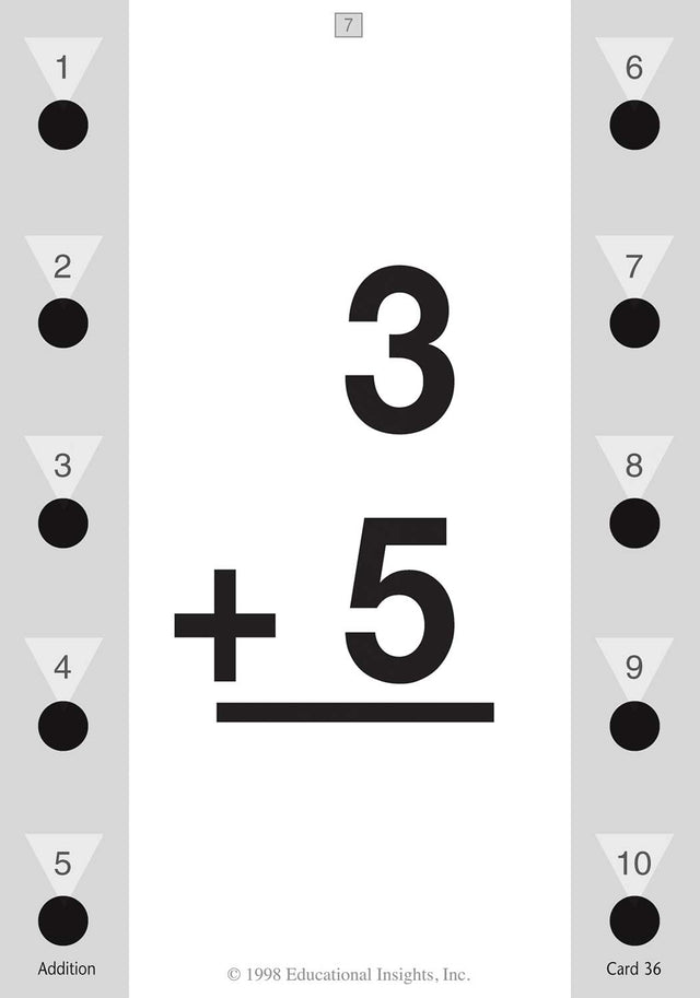 Hot Dots Math Flash Cards - Addition