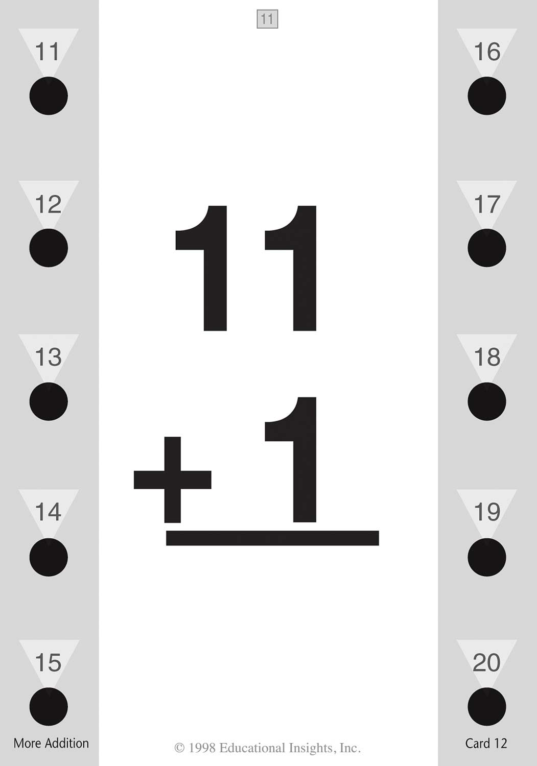 Hot Dots Math Flash Cards - More Addition