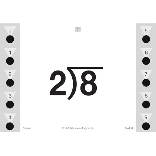 Hot Dots Math Flash Cards Division