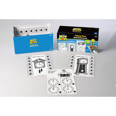 Hot Dots Math Flash Cards - Telling Time