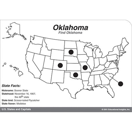 Hot Dots U.S. States & Capitals