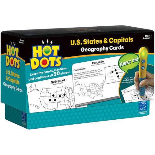 Hot Dots U.S. States & Capitals