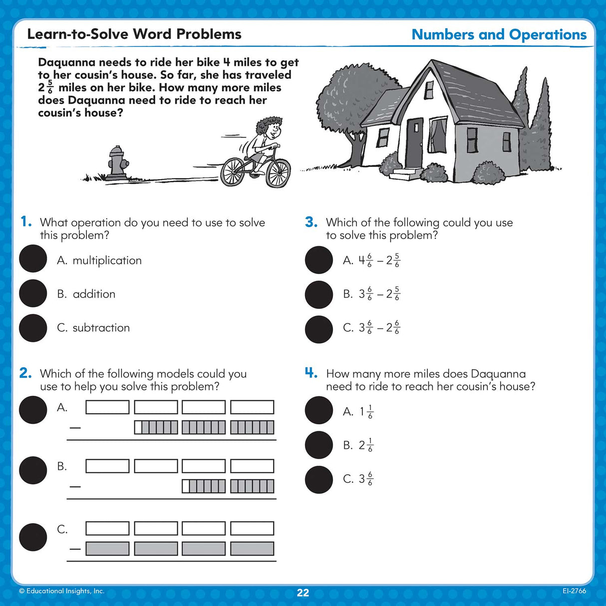 Hot Dots Learn-to-Solve Word Problems Card Set - Grades 4-6