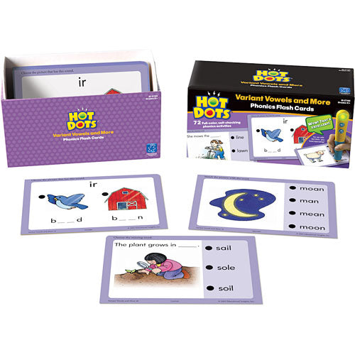 Hot Dots Phonics Variant Vowels