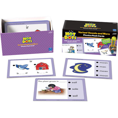 Hot Dots Phonics Variant Vowels