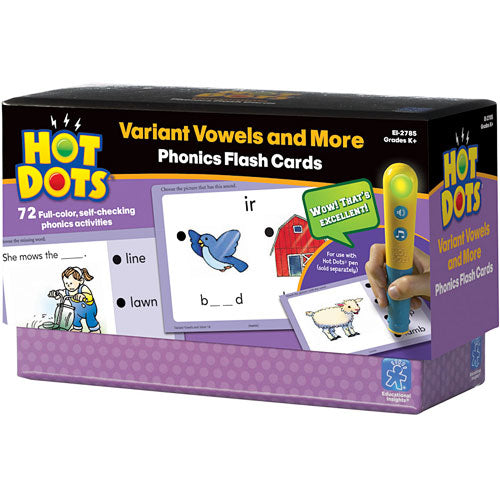 Hot Dots Phonics Variant Vowels
