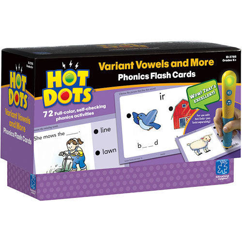 Hot Dots Phonics Variant Vowels