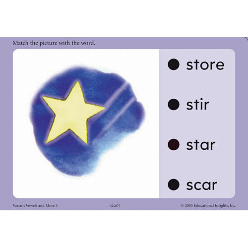 Hot Dots Phonics Variant Vowels