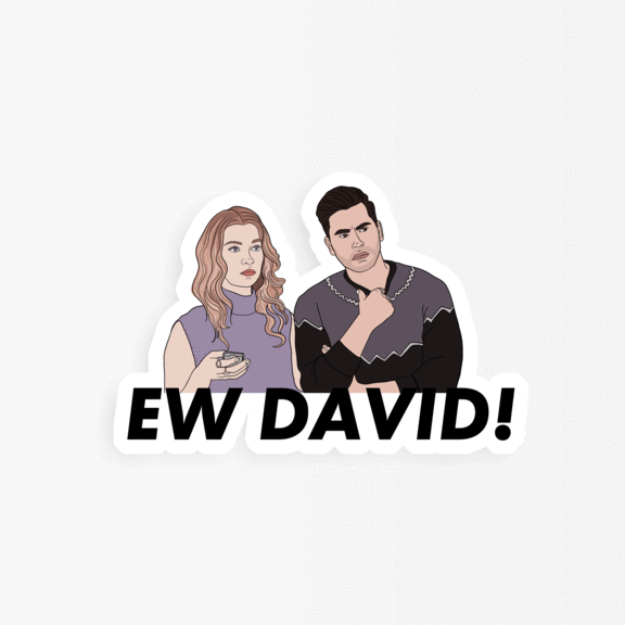 EW David Sticker