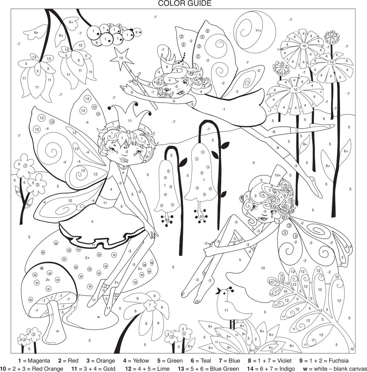 Paint By Number Fairy Garden