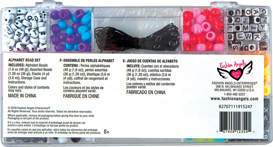 Tell Your Story Rainbow Alphabet Bead Case - Small