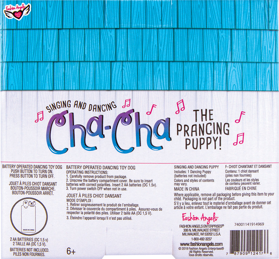 Cha Cha The Prancing Pup - White