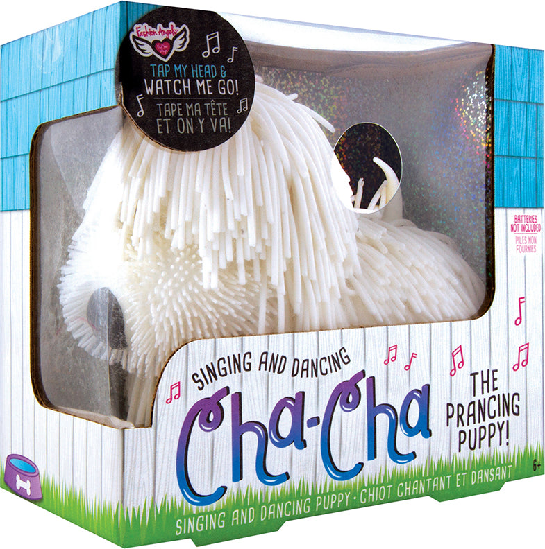 Cha Cha The Prancing Pup - White