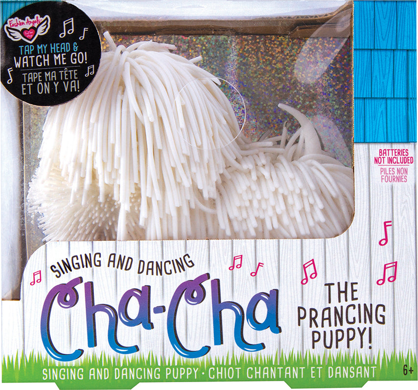 Cha Cha The Prancing Pup - White