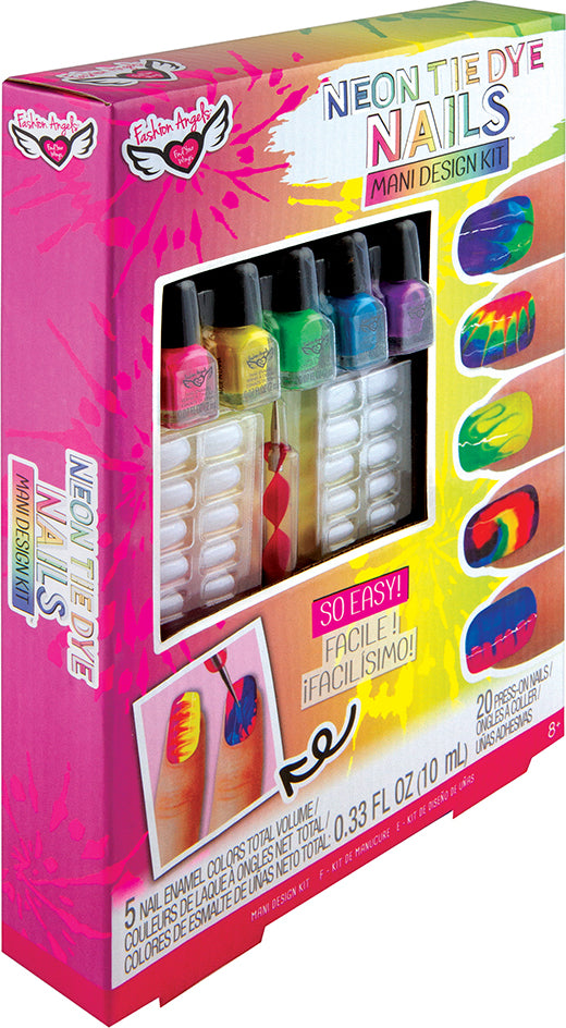 Neon Tie Dye Nails - Mani Deisgn Kit