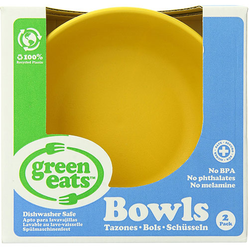 Green Eats Bowls-2 Per Set-yellow