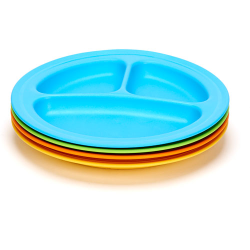 Green Eats Divided Plates-2 Per Set- Assorted Case (2/ Color)