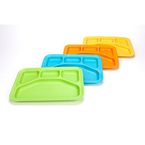 Green Eats Divided Tray-1 Per Set-assorted Case (2/ Color)