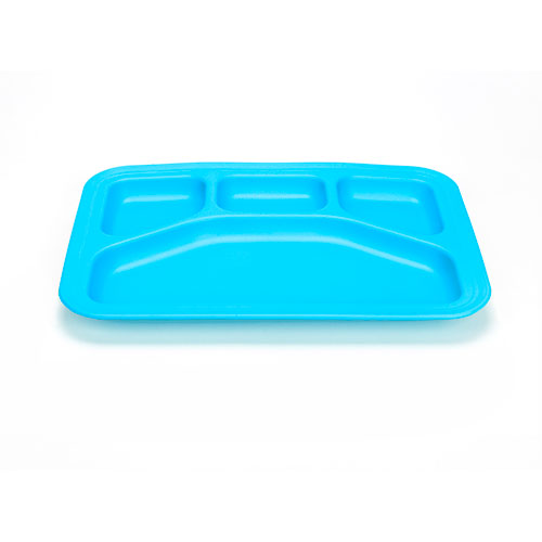 Green Eats Divided Tray-1 Tray Per Sales Unit-blue